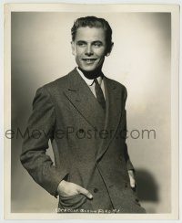 6h627 MY SON IS GUILTY deluxe 8x10.25 still '39 portrait of super young Glenn Ford by Schafer!