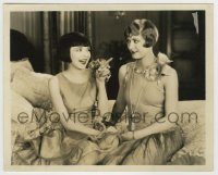 6h634 NAUGHTY BUT NICE 8x10 still '27 Colleen Moore smiling & pointing at Kathryn McGuire!
