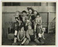 6h384 GROWING PAINS 7.75x9.5 still '28 giant John Aasen with Joe Cobb, Mary Ann & Our Gang kids!