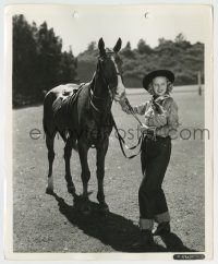 6h730 RENO BROWNE 8.25x10 still '36 great c/u of the pretty cowgirl smiling by her horse!