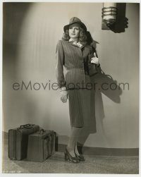 6h739 RITA HAYWORTH 7.5x9.25 still '47 full-length in great suit dress & hat when she made Gilda!