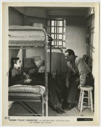 6h758 ROGER TOUHY GANGSTER 8x10.25 still '44 Preston Foster gets advice from Anthony Quinn in cell!