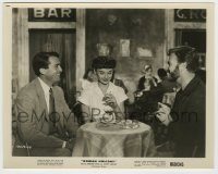 6h764 ROMAN HOLIDAY 8x10.25 still R60 Audrey Hepburn, Gregory Peck & Eddie Albert laughing in cafe!