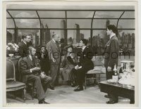 6h766 ROPE 8x10.25 still '48 Alfred Hitchcock, rest of cast watches Hardwicke talk to John Dall!