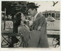 6h796 SHADOW OF A DOUBT 7.75x9.5 still '43 Hitchcock, smiling c/u of Joseph Cotten & Teresa Wright