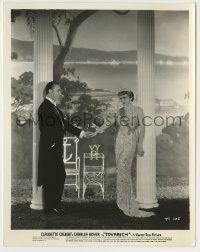 6h908 TOVARICH 8x10.25 still '37 Charles Boyer holds hands with elegant Claudette Colbert!