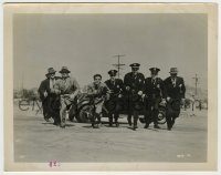 6h947 WANTED BY THE POLICE 8x10.25 still '38 great image of Frankie Darro & policemen charging!