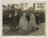 6h961 WHITE SISTER 8x10.25 still '23 Lillian Gish with Ronald Colman by great horse carriage!