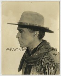 6h973 WILLIAM S. HART deluxe 7.5x9.5 still '18 Witzel profile portrait of the top cowboy star!