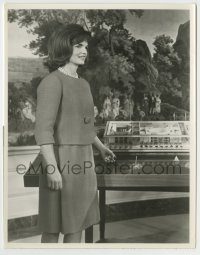 6h980 WORLD OF JACQUELINE KENNEDY TV 7x9 still '62 documentary about events in First Lady's world!