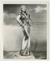 6h984 YOU CAME ALONG 8.25x10 still '45 full-length beautiful Lizabeth Scott in shimmering gown!