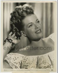 6h453 JANIS PAIGE 8x10.25 still '46 beautiful c/u when she made The Time, The Place & The Girl!