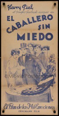 6j235 EL CABALLERO SIN MIEDO Argentinean '20s completely different art of Harry Piel!