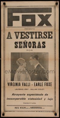 6j250 LADIES MUST DRESS Argentinean '27 Virginia Valli, Lawrence Gary, completely different!