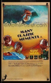 6j035 MANY CLASSIC MOMENTS Aust special poster '78 surfing, Surf Wars cartoon as well!