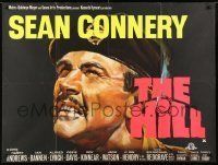6j142 HILL British quad '65 directed by Sidney Lumet, great close up of Sean Connery!