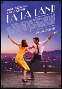 6j068 LA LA LAND advance Canadian 1sh '16 Ryan Gosling, Emma Stone dancing, all English design!