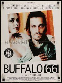 6j572 BUFFALO '66 French 16x21 '98 different image of Christina Ricci & Vincent Gallo!