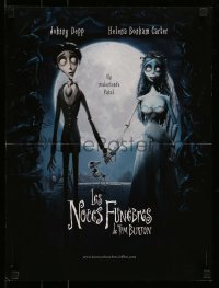 6j578 CORPSE BRIDE French 16x21 '05 Tim Burton stop-motion animated horror musical!