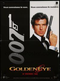 6j593 GOLDENEYE teaser French 16x21 '95 Pierce Brosnan as secret agent James Bond 007!