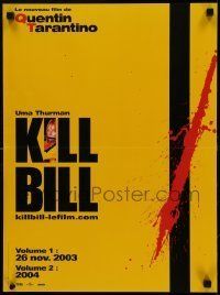 6j611 KILL BILL VOL 1/KILL BILL VOL 2 teaser French 16x21 '04 Quentin Tarantino, Uma Thurman, cool!