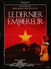 6j618 LAST EMPEROR French 16x21 '87 Bernardo Bertolucci epic, great art of young emperor!