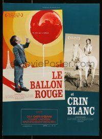 6j641 RED BALLOON/WHITE MANE French 16x22 '07 two children's classics by Albert Lamorisse!