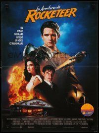 6j646 ROCKETEER French 15x20 '91 Bill Campbell in title role, sexy Jennifer Connelly, Dalton!