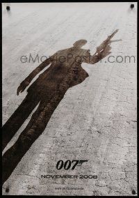 6j045 QUANTUM OF SOLACE teaser DS German '08 Daniel Craig as James Bond, cool shadow image!