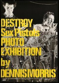 6j696 DESTROY SEX PISTOLS PHOTO EXHIBITION exhibition Japanese '04 Dennis Morris!