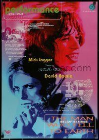 6j772 PERFORMANCE/MAN WHO FELL TO EARTH Japanese '98 cool image of David Bowie & Mick Jagger!