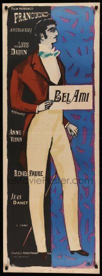 6j830 BEL AMI Polish 17x47 '56 Louis Daquin's Austrian romance by Guy de Maupassant!