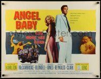 6k022 ANGEL BABY 1/2sh '61 full-length George Hamilton standing with sexiest Salome Jens!