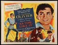 6k026 AS YOU LIKE IT reviews 1/2sh R49 Sir Laurence Olivier in Shakespeare's romantic comedy!
