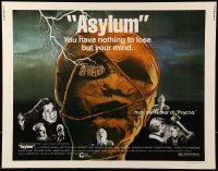 6k028 ASYLUM 1/2sh '72 Peter Cushing, Britt Ekland, written by Robert Bloch, horror!