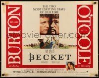 6k036 BECKET 1/2sh '64 Richard Burton in the title role, Peter O'Toole as the King!