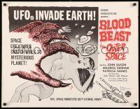 6k046 BLOOD BEAST FROM OUTER SPACE 1/2sh '66 UFOs invade Earth, creatures snatch sexy girls!