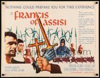 6k146 FRANCIS OF ASSISI 1/2sh '61 Michael Curtiz's story of a young adventurer in the Crusades!