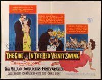 6k156 GIRL IN THE RED VELVET SWING 1/2sh '55 art of Joan Collins as Evelyn Nesbitt Thaw!