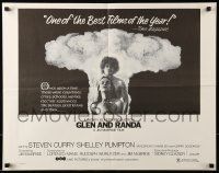 6k158 GLEN & RANDA 1/2sh 1971 post-apocalypse movie about couple looking for comic book Metropolis!
