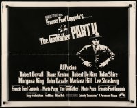 6k161 GODFATHER PART II int'l 1/2sh '74 Al Pacino in Francis Ford Coppola classic crime sequel!