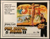 6k164 GOSPEL ROAD 1/2sh '73 artwork of Biblical Johnny Cash with guitar & scenes of Jesus!
