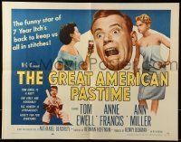 6k166 GREAT AMERICAN PASTIME style A 1/2sh '56 Tom Ewell between sexy Anne Francis & Ann Miller!
