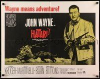 6k176 HATARI 1/2sh R67 Howard Hawks, Frank McCarthy art of big John Wayne in Africa!