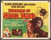 6k190 HORRORS OF SPIDER ISLAND 1/2sh '65 one bite and it turned him into a most hideous monster!
