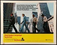6k192 HOT ROCK 1/2sh '72 Robert Redford, George Segal, cool cast portrait on the street!