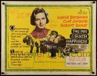 6k204 INN OF THE SIXTH HAPPINESS 1/2sh '59 Mark Robson directed, pretty Ingrid Bergman!