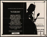 6k205 INTERIORS int'l 1/2sh '78 Diane Keaton, Mary Beth Hurt, Marshall, directed by Woody Allen!