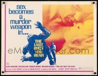 6k238 LAST SHOT YOU HEAR 1/2sh '68 Hugh Marlowe, Zena Walker, sex becomes a murder weapon!