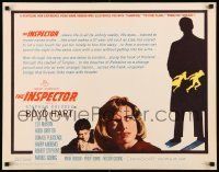 6k249 LISA 1/2sh '62 Stephen Boyd, beautiful Dolores Hart, The Inspector, cool silhouette art!